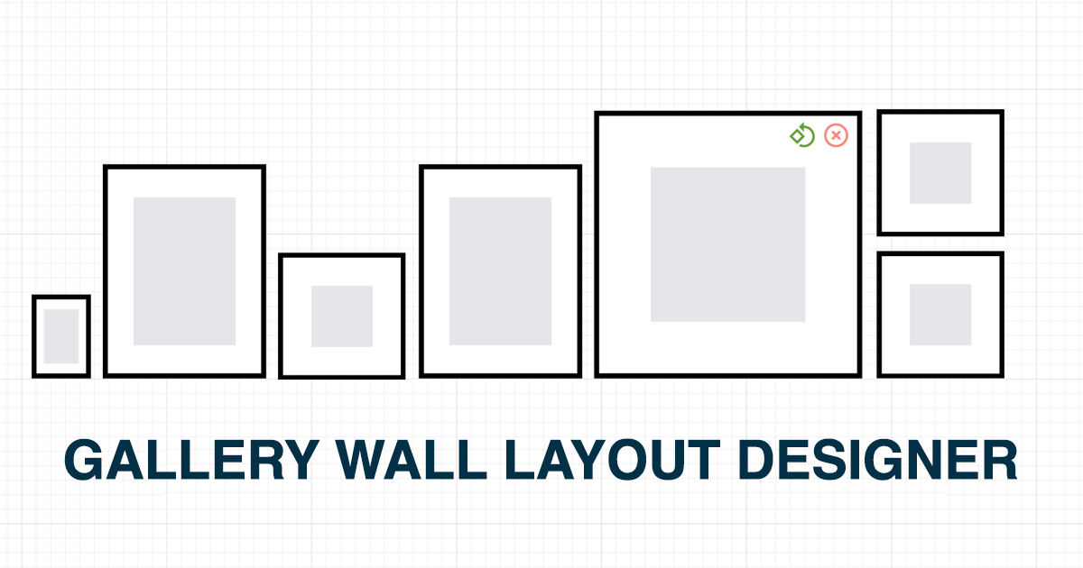 Gallery wall layout designer tools